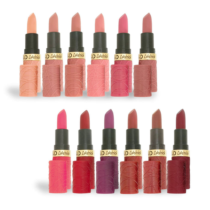Wholesale A set of 6 new matte matte matte lipstick modern brown red lipstick set