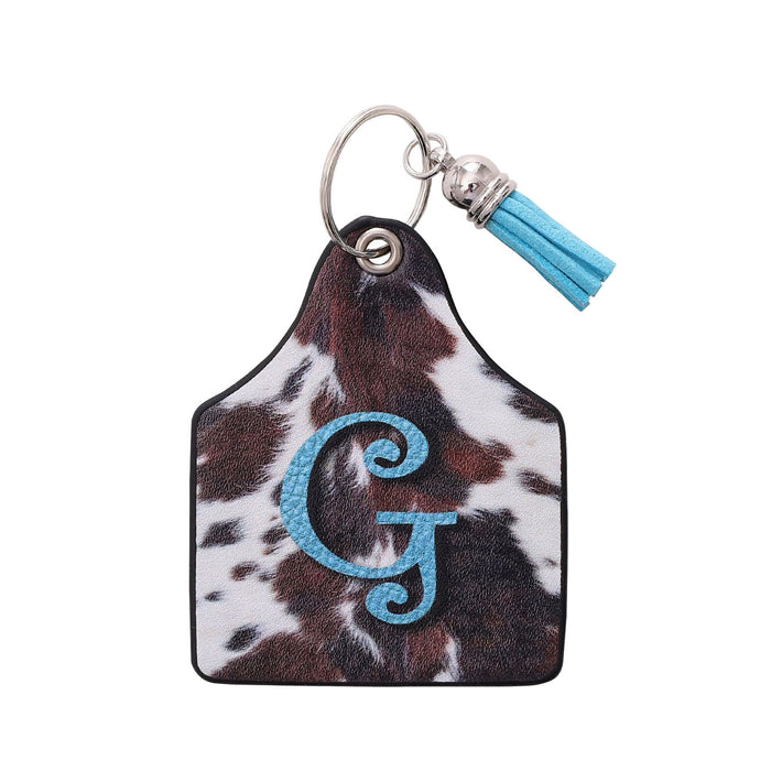 Wholesale Leather Western Style Cow Pattern Animal Keychain JDC-KC-YiTian004