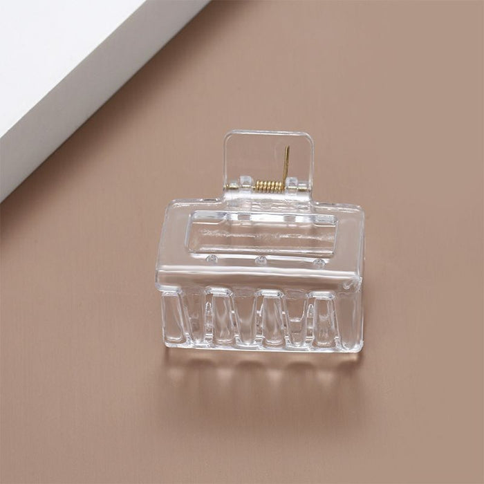 Wholesale Large transparent grip square five circle ribbon hair clip, hair clip accessories at the back of the head, handmade DIY accessories