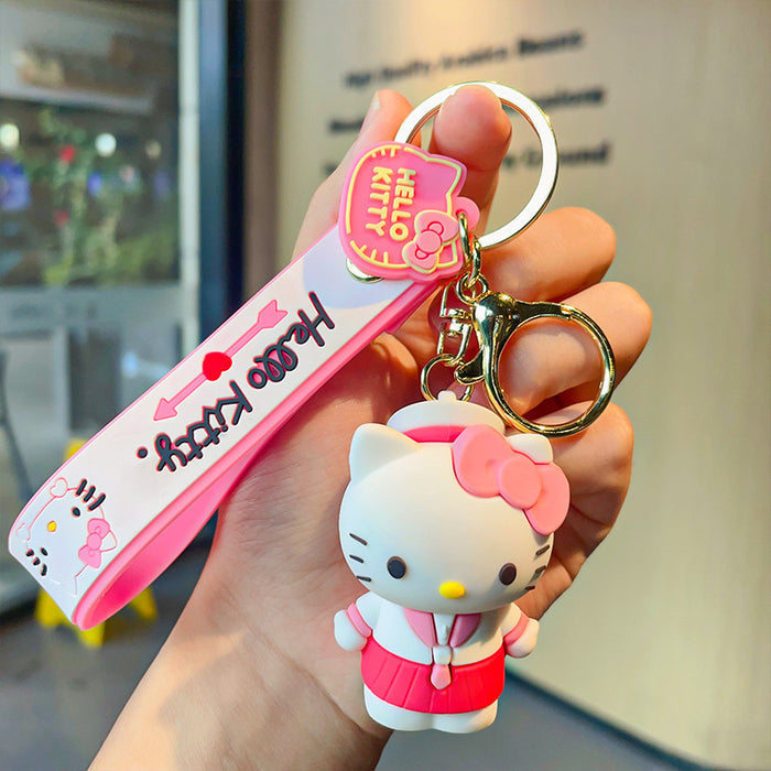 Wholesale Cartoon Three-dimensional Silicone Doll Keychain JDC-KC-MZL005