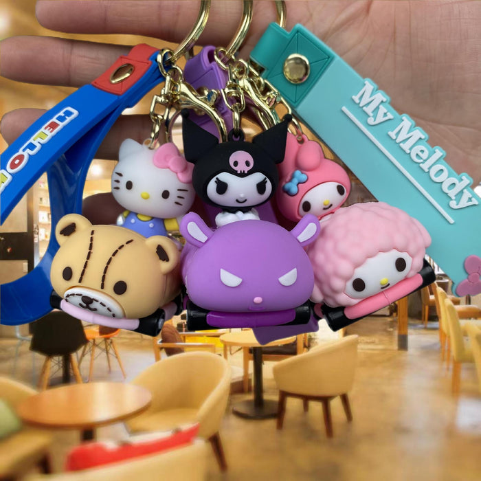 Wholesale Cartoon Doll Silicone Keychain JDC-KC-MingT068