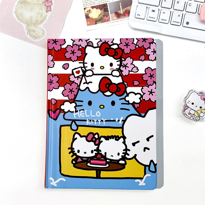 Wholesale 5pcs split mirror cat series color page hard cover cartoon  notebook hand account diary