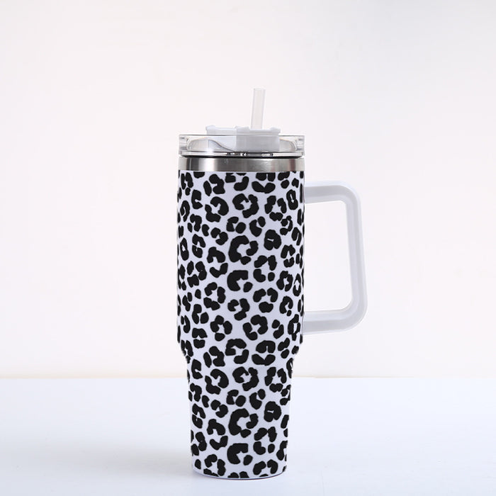 Wholesale  Animal Print Series Personalized Pattern Printing 40oz Car Cup Stainless Steel Large Capacity Ice Cup