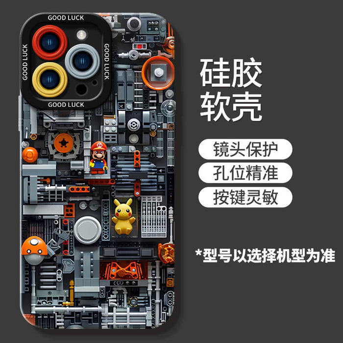 Wholesale for IPhone16 Apple 15 Silicone 14plus New 13 Mobile Phone Case 12mini Protective Cover 11promax JDC-PC-GLM002