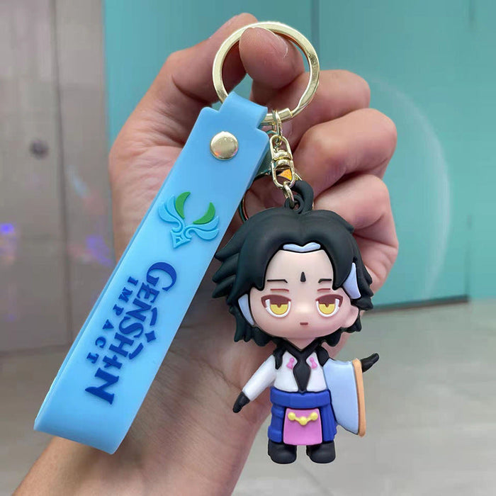 Wholesale Cute Cartoon Three-dimensional Silicone Keychain JDC-KC-Chongli013