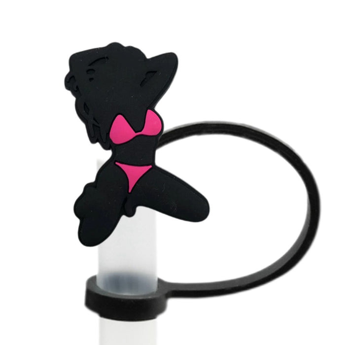 Wholesale Straw cap, food grade silicone straw cap, 8/10mm dust cap, cartoon straw plug