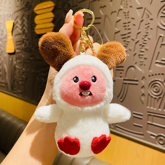 Wholesale Plush Cartoon Doll Keychain JDC-KC-HongL001