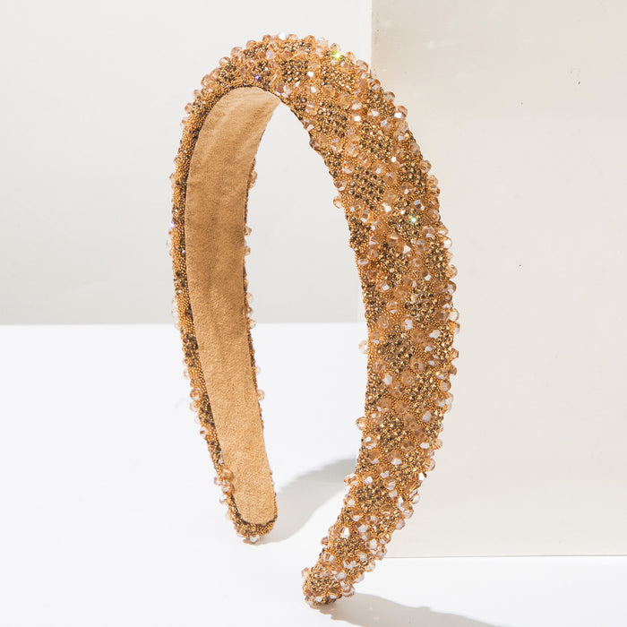 Wholesale Full Diamond Crystal Headband for Women High Crown Hair Accessory