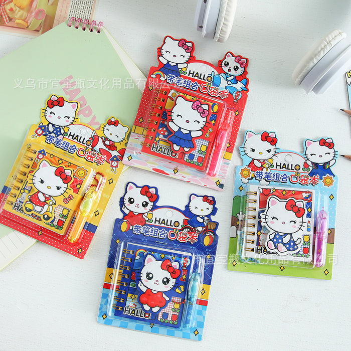 Wholesale 2pcs Mini Notebook Set — Cartoon-Themed Pocket Diary &  Ballpoint Pen Combo