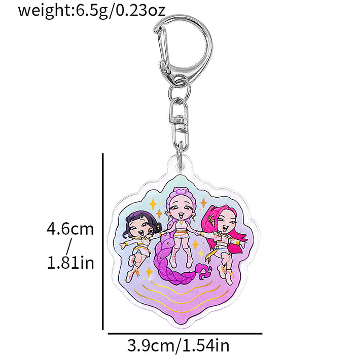 Wholesale Acrylic keychain anime merchandise pendant