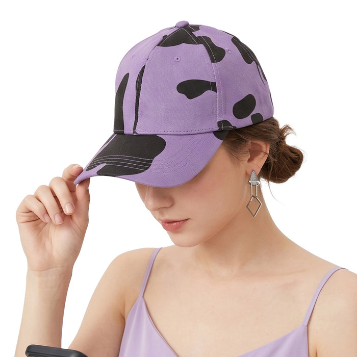 Wholesale Cow Print Baseball Cap for Women Trendy Sun Visor Hat Casual