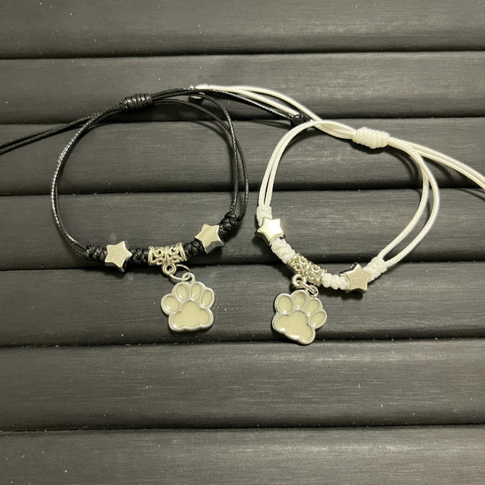 Wholesale Luminous Dog Claw Pendant Bracelet Jewelry