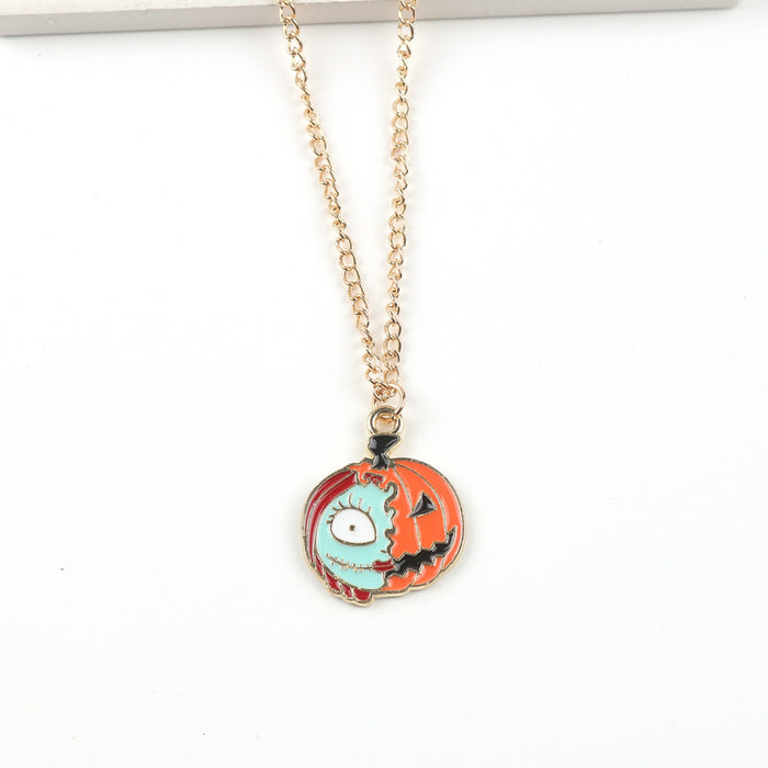 Wholesale Halloween Cartoon Alloy Pendant Necklace JDC-NE-FuYu009