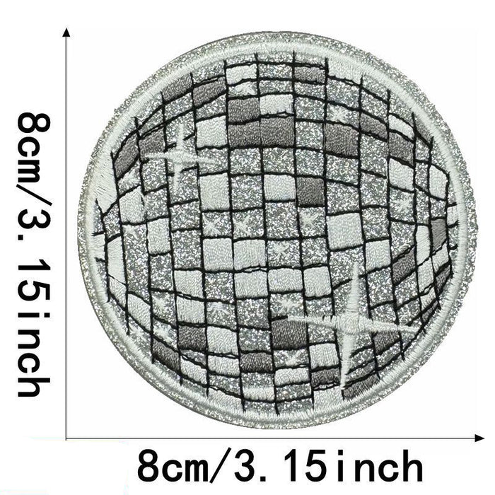 Wholesale Flash Disco Embroidered Cloth DIY Patches