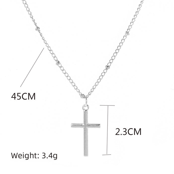Wholesale Jewelry Cross Pendant Necklace Clavicle Chain Long Pendant Necklace