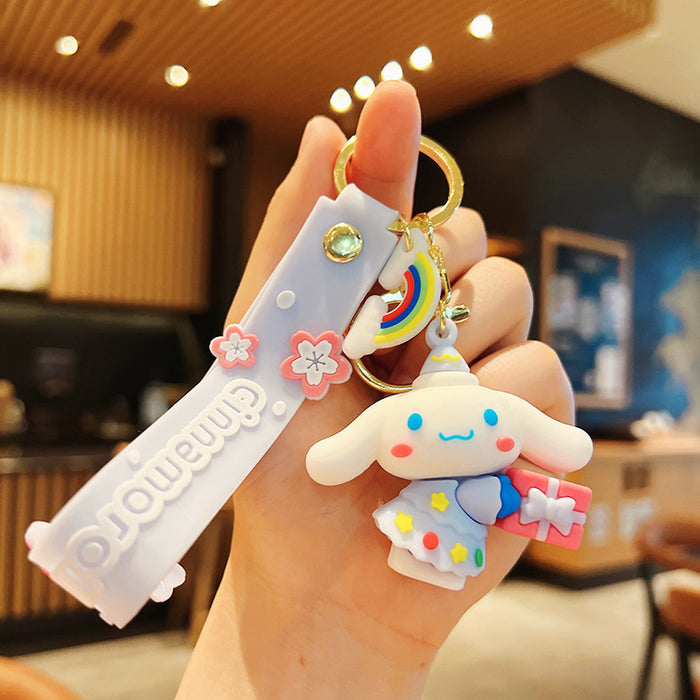 Wholesale Cartoon Silicone Doll Keychain JDC-KC-MingT190