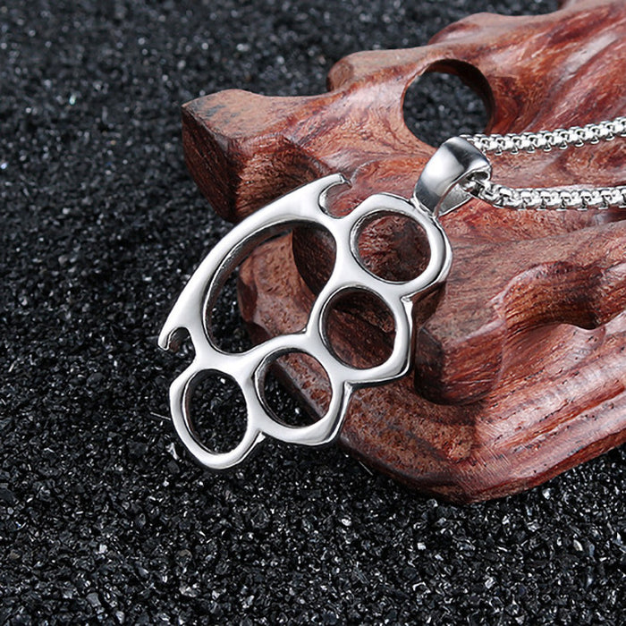 Wholesale Jewelry Simple Pendant Stainless Steel Necklace Pendant Steel Color