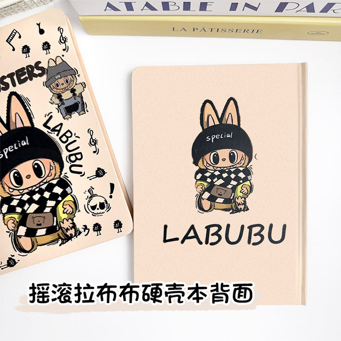 Wholesale 5pcs Rock Color Page Hard Cover Notebook Painted Printed Notepad Diary Hand Ledger