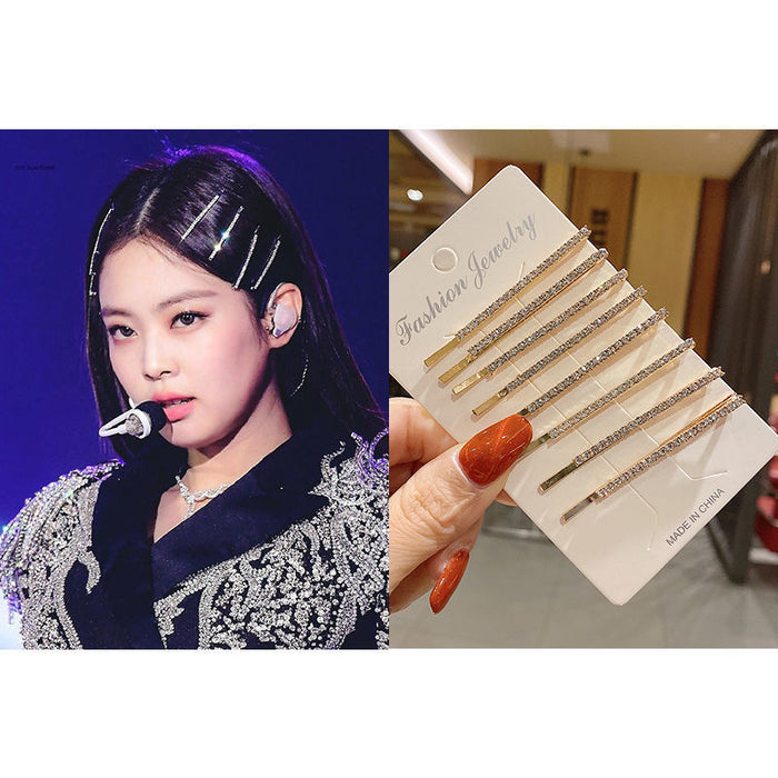 Wholesale hairpin clip flash Diamond side clip bangs girl hairpin