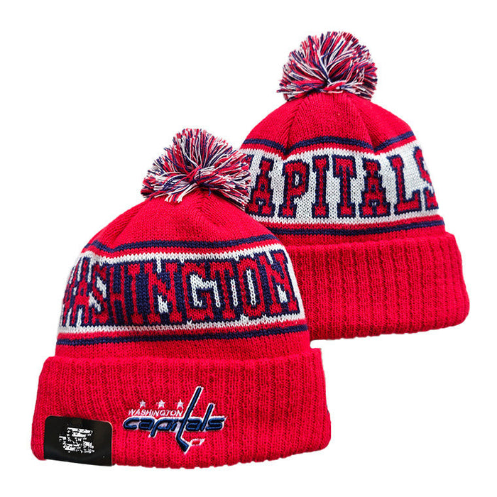 Wholesale Autumn and winter warm and cold-proof embroidered knitted fashionhat