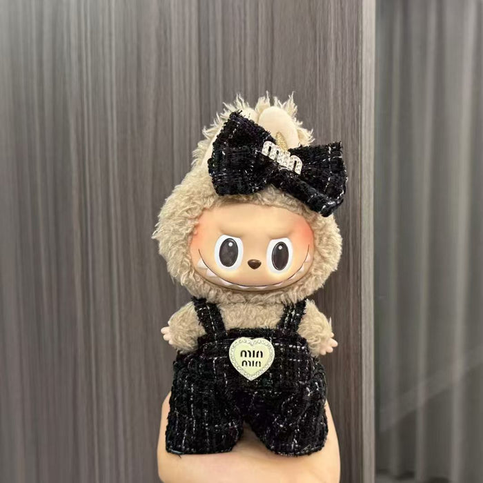 Wholesale Baby Clothes 17cm Plush Doll Pendant Pull Cloth Sitting Skirt Suit