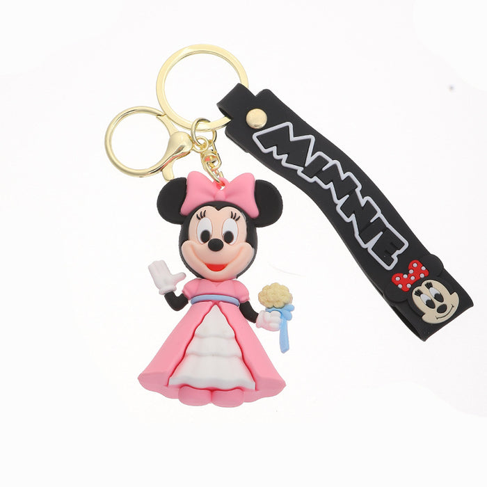 Wholesale Silicone Cartoon Doll Keychain JDC-KC-ZiX025