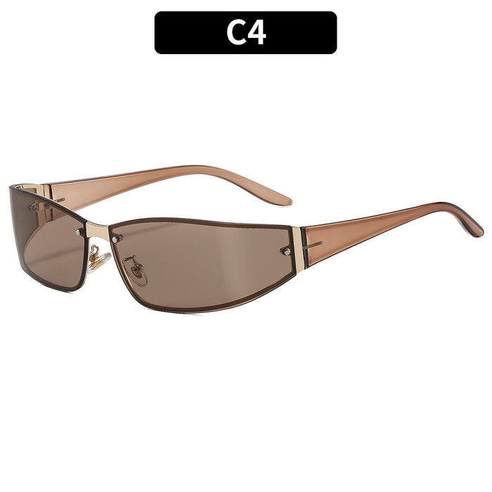 Wholesale Y2K Frameless Sunglasses Trendy Street Fashion Sun Glasses for Women