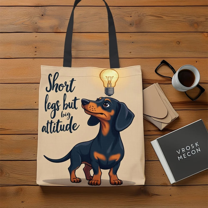 Wholesale Fashion Cartoon Dachshund and Highland Cow Canvas Tote Bag for Everyday S MOQ: 2