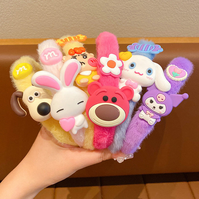Wholesale Plush cartoon children' s hairband