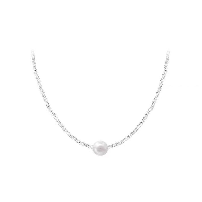Wholesale Natural pearl necklace with elegant design and light luxury collarbone chain