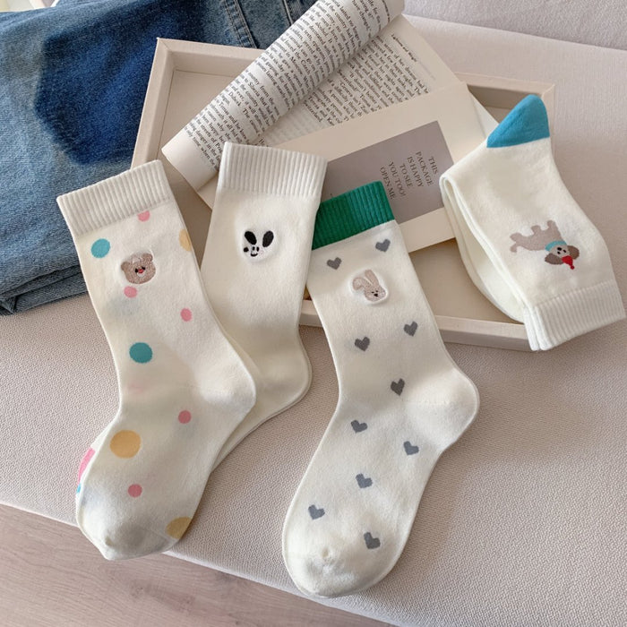 Wholesale Mid tube socks, simple thin cotton socks