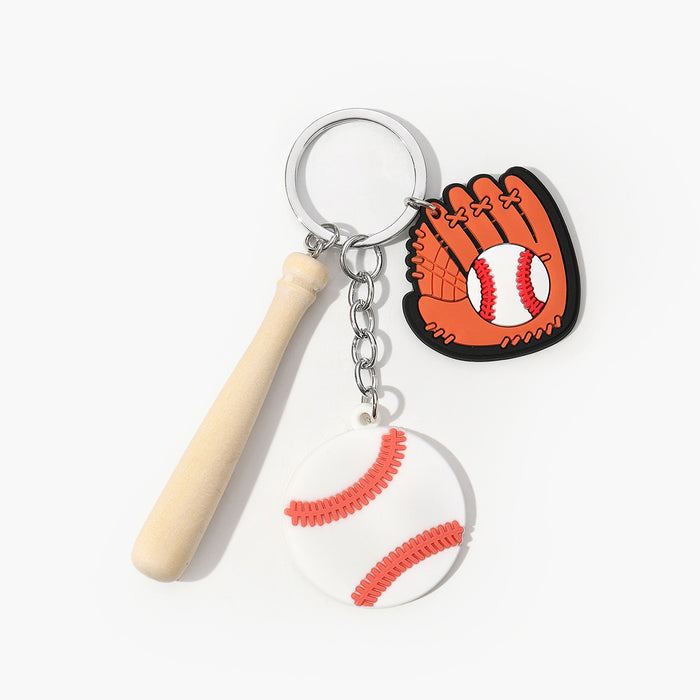 Wholesale Acrylic Baseball Keychain JDC-KC-HuiWen019