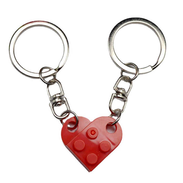 Wholesale Love Building Blocks Plastic Keychain JDC-KC-Maih001