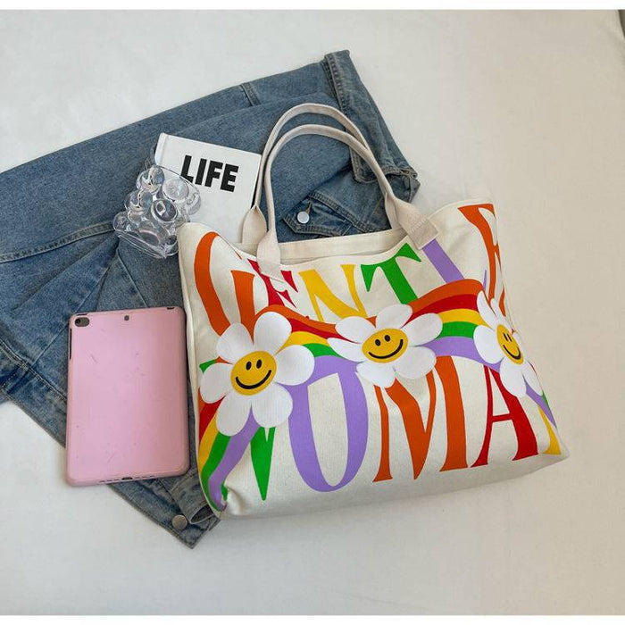 Wholesale Minimalist and spacious canvas tote bag