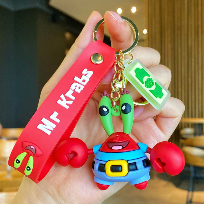 Wholesale Silicone Cartoon Doll Keychain JDC-KC-JiShi001