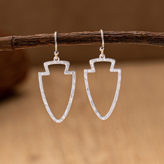 Wholesale 1 Pair of Western Wind Metal Arrow Design Earrings
