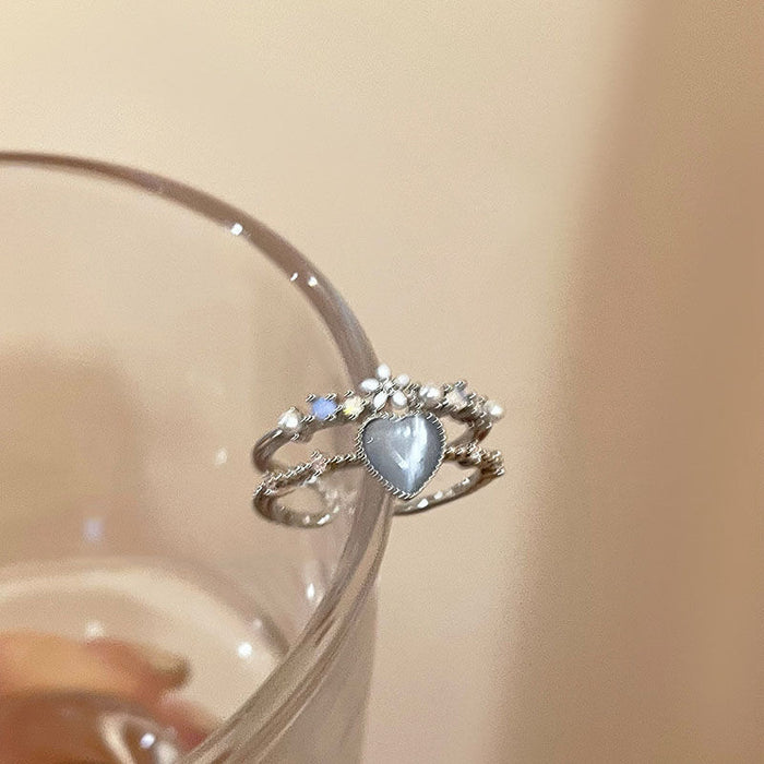 Wholesale Open mouth ring, light luxury, niche design, index finger ring, temperament adjustable ring