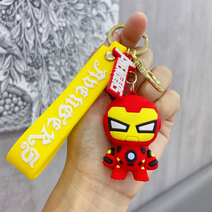 Wholesale Cartoon Car Keychain Men's and Women's Bag Silicone Key Chain Pendant