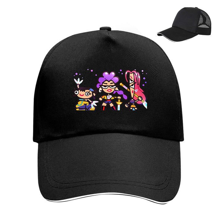 Wholesale KPOP Cute and Fun Velcro Adjustable Baseball Hat Breathable Mesh Duck Tongue Hat