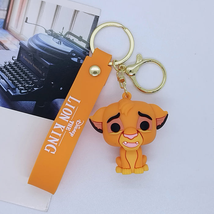 Wholesale Cartoon Lion Doll Keychain Pendant Bag Car Keychain Accessories