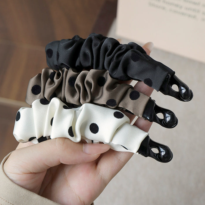 Wholesale Pleated Banana Clip Vertical Clip Women's Ponytail Clip Horizontal Clip Headwear Hairpin