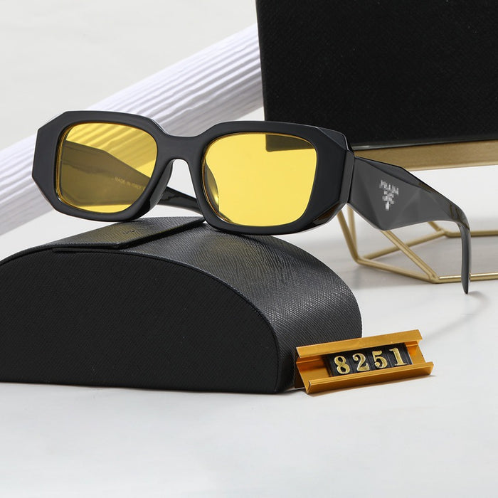 Wholesale New retro polygonal sunglasses, fashionable and personalized street photography sunglasses
