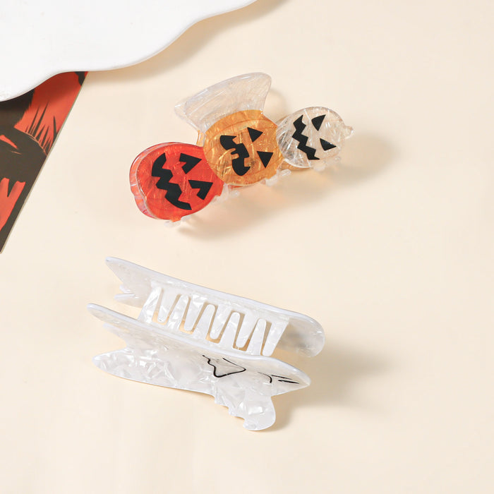 Wholesale Pumpkin Skull Shark Hair Clip PVC Creative Hair Accessory For Haunted House Party