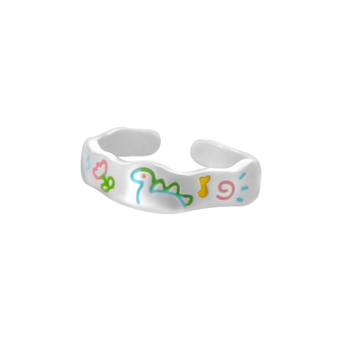 Wholesale Original Design New Pair Ring Three Piece Set Cute, Versatile, and Unique Cartoon Ring