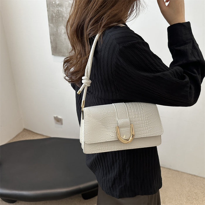 Crossbody Stone Pattern Casual Shoulder Underarm Small Square Bag JDC-SD-HT016