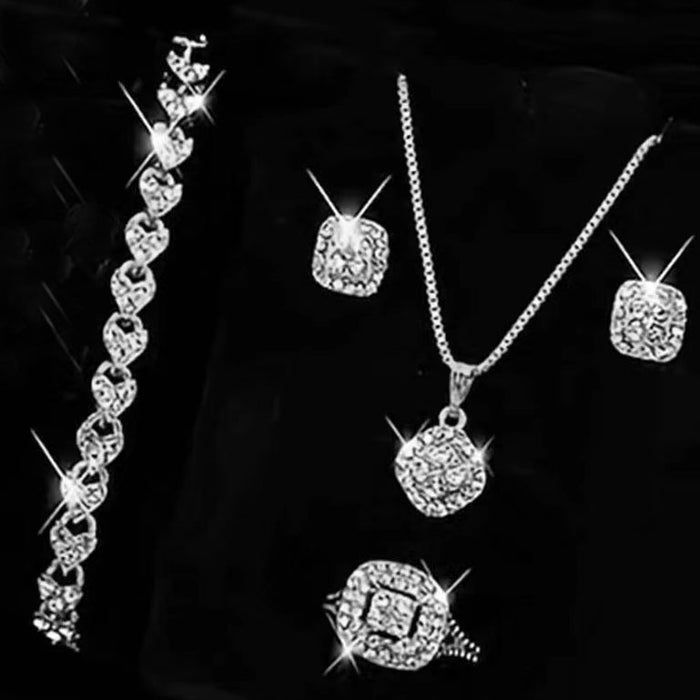 Wholesale 3pcs/ set Full-Diamond Jewelry Set