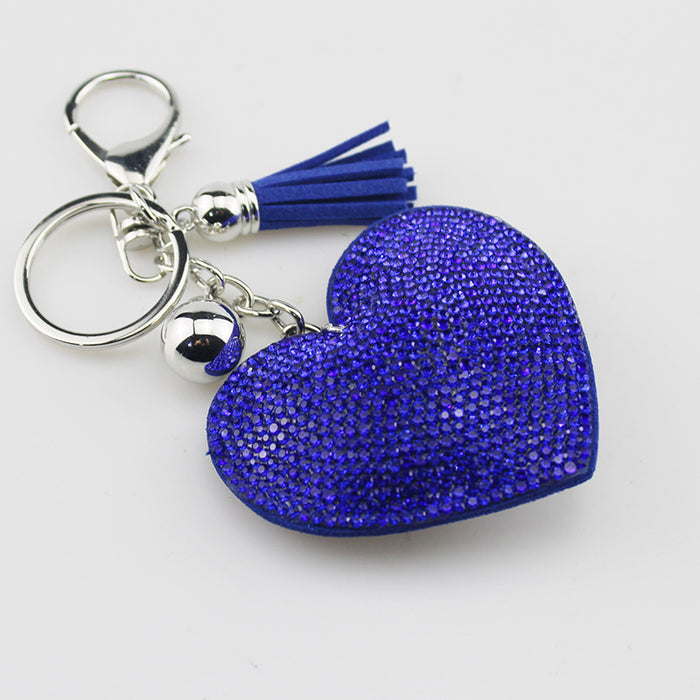 Wholesale Heart Shaped Rhinestone Keychain Fashion Accessory For Gift Boutique Resale