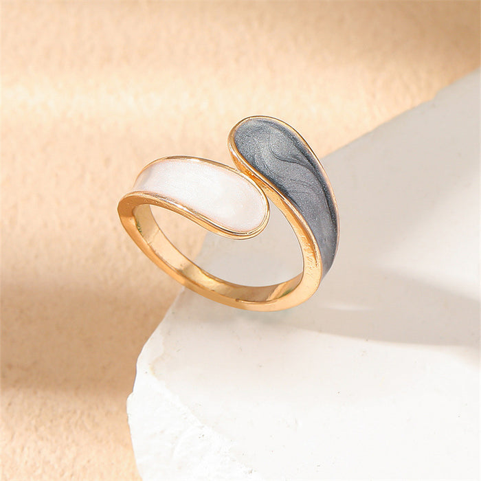 Wholesale Iron Alloy Electroplated Geometric Open Adjustable Ring MOQ≥2