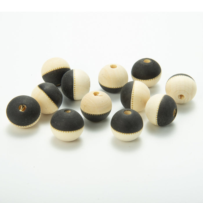 Wholesale of 10PCS/PACK Independence Day Colored Wooden Beads JDC-BDS-DianJin027