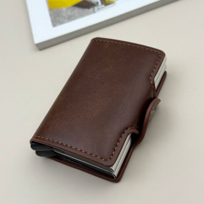 Wholesale Carbon Fiber Automatic Pop- Card Holder Modern Daily Wallet MOQ≥2